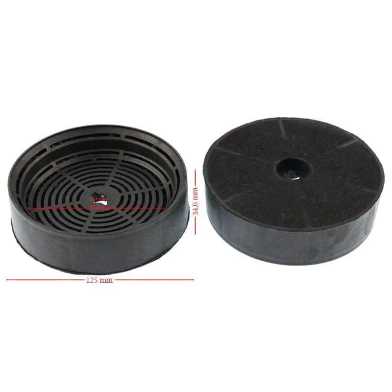 125x34,6 mm Karbon Davlumbaz Filtresi ECFB03 902979880 – AEG Electrolux Zanussi Faber Uyumlu 2’li Set