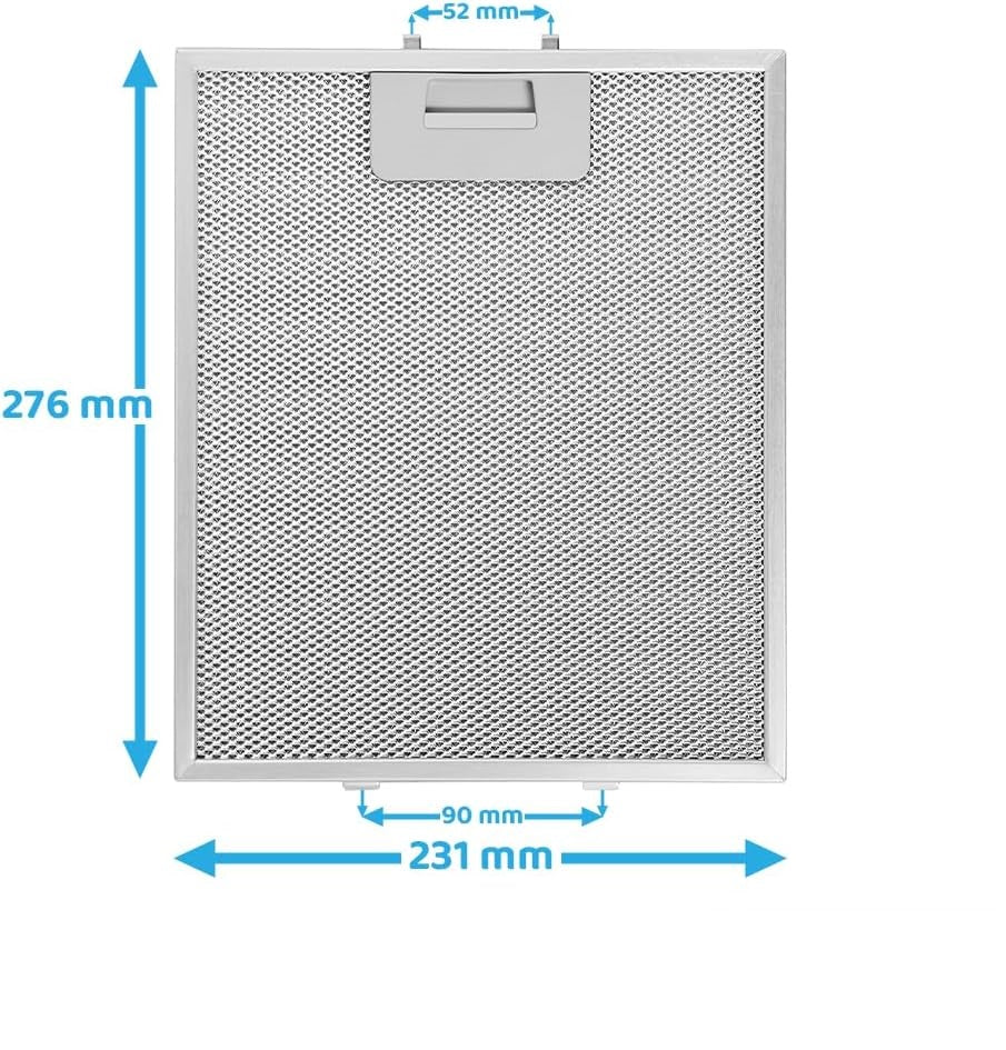 276x231mm Davlumbaz Aspiratör Filtresi 4055101671- 3 Adet AEG, Electrolux A6