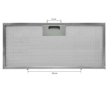 GRI0138042A Жировой фильтр для вытяжки Elica 386x173 мм — совместимый с Whirlpool, Jet Air, Turbo Air
