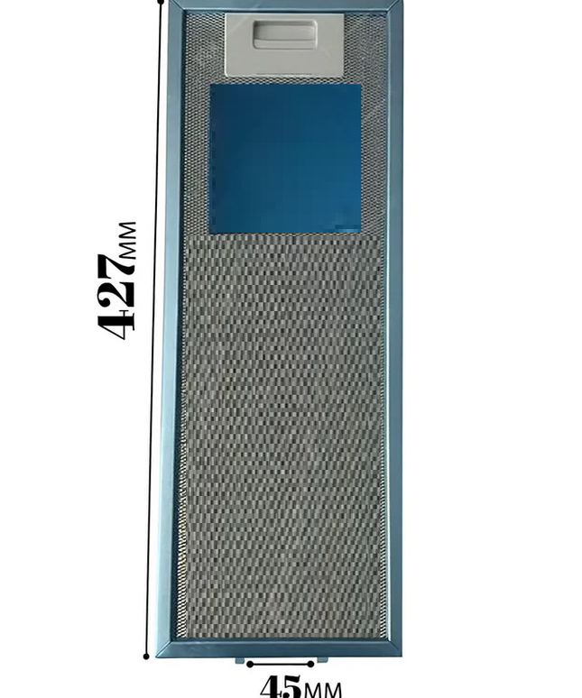Фильтр вытяжки 427x160 мм для Kanzler, Krona, Куперсберг, алюминиевый жироулавливающий