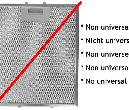 Gorenje Uyumlu Davlumbaz Aspiratör Metal Yağ Filtresi 307x228 mm – 260245