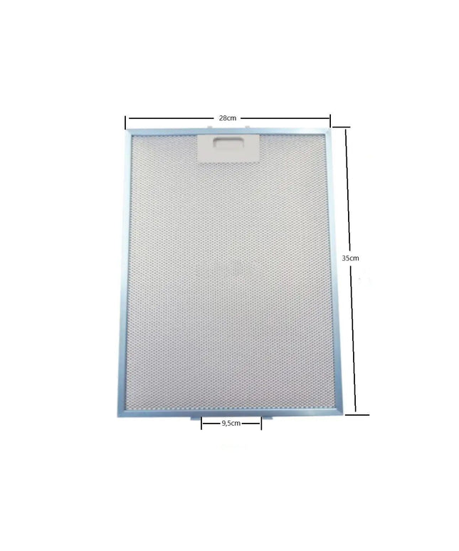 81460024 -Teka DB1-90 için davlumbaz metal yağ filtresi 350x280mm Gefest 