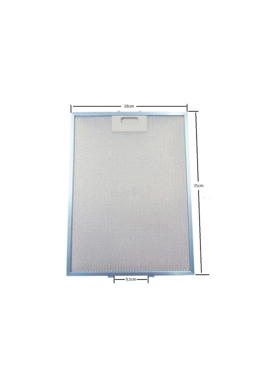 81460024 -Teka DB1-90 için davlumbaz metal yağ filtresi 350x280mm Gefest 