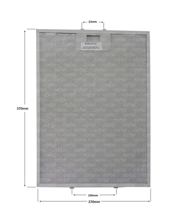 81460065 Teka Davlumbaz Aspiratör Filtresi 270 x 370 mm DBR 60