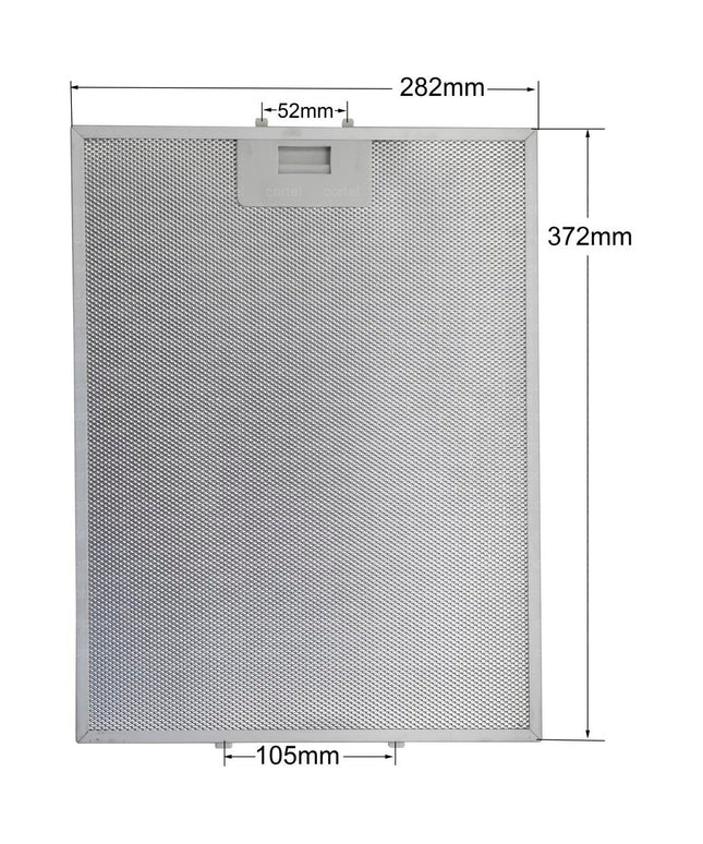 81460072 Aspiratör Davlumbaz Metal Yağ Filtresi 370x281mm Teka KSE90, DB190