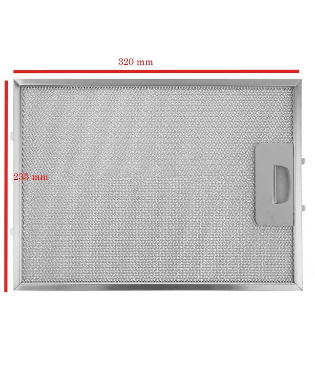 81476048 - Teka  Davlumbaz Aspiratör Filtresi 320x235mm DB-60, DB-60INOX, DB60, dbDI-90, DI90INOX VR03 için