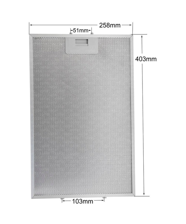 81485031 - Davlumbaz Aspiratör Filtresi 401x258 mm Teka DG2 Isla