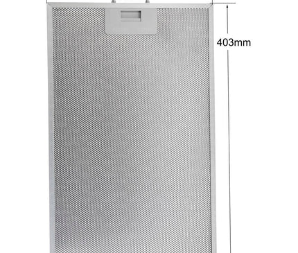 81485031 - Teka DG2 Isla için 401x258 mm Metal Davlumbaz Yağ Filtresi