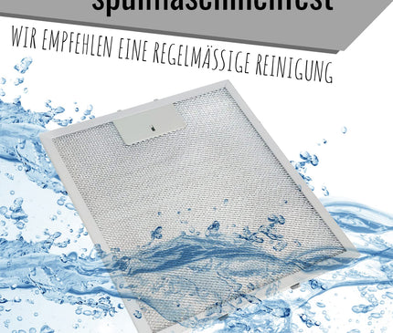 2x Metallfettfilter für Dunstabzugshaube 305x267mm Filtergitter für AEG Electrolux