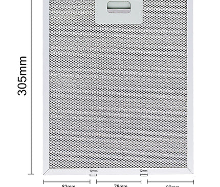 Fettfilter Dunstabzugshaube 305 x 267 cm Kompatibel mit Elica (3 Stück)