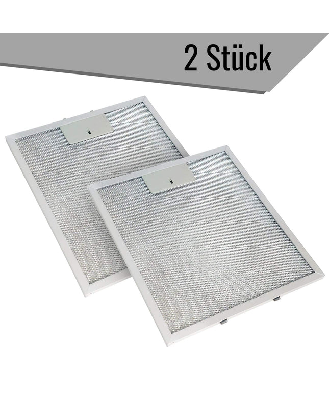 2x Metallfettfilter für Dunstabzugshaube 305x267mm Filtergitter für AEG Electrolux