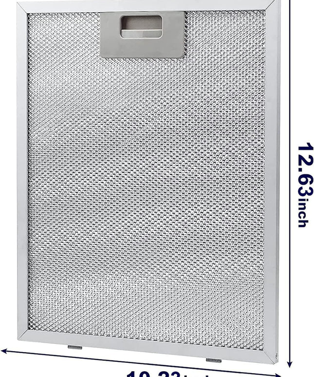 Cooker Hood Metal Grease Filter for Many Leading Brand of Cooker Hood/Extractor Fan Vent - 320 x 260mm - Pack of 2 - Silver