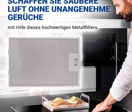 Dunstabzugshaube Filter Metall 320x220mm Ersatz für Bosch 00362380 Fett Filter