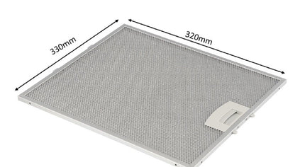 00362381 362381 Фильтр для травы для кампанской вытяжки, ответный элемент для Neff 330 x 320 мм