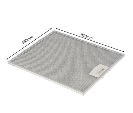 00362381 362381 Filtro de grasa para campana extractora, repuesto para Neff  330 x 320 mm