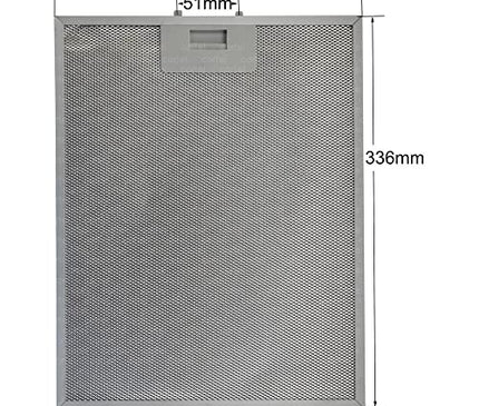 Arçelik Adt 606 S 26,2 x 33,5 cm Mutfak Davlumbaz Filtresi 9189204750 335 x 262 mm Aüminyum teli 33,5 x 26,2 cm