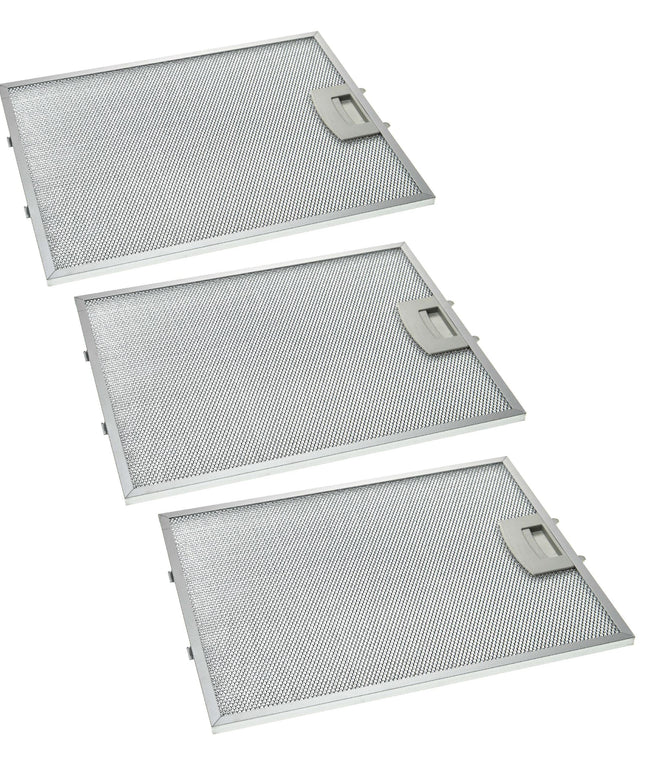 vhbw 3x filtro metálicos de grasa compatible con Balay 3BD791XP/01, 3BD793XP/01, 3BD794B/01, 3BD794N/01, 3BD794X/01 campana extractora, metal