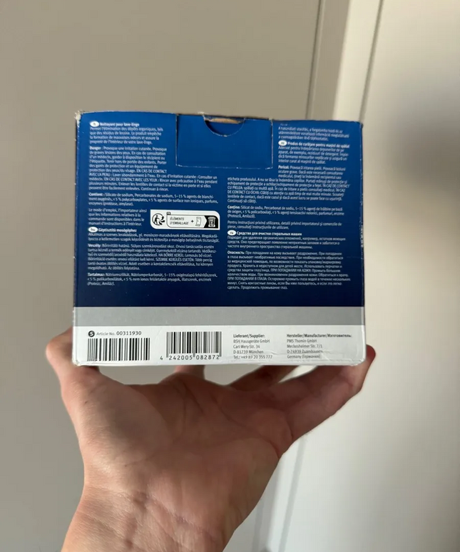 Bosch 00311930 Washing Machine Cleaner, 200g, Original, Odor Remover