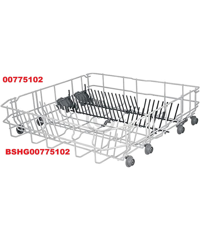 Dishwasher Rack Bottom Compatible with Bosch Balay Constructa Siemens Neff 00775102 Basket  Replacement Part / BSHG00775102