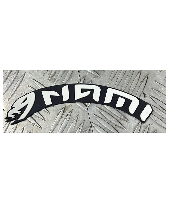 NAMI Premium Rubber Handwriting Motorcycle Decal - 1 inch x 2.5 cm - 4 Pcs - 18 cm Length