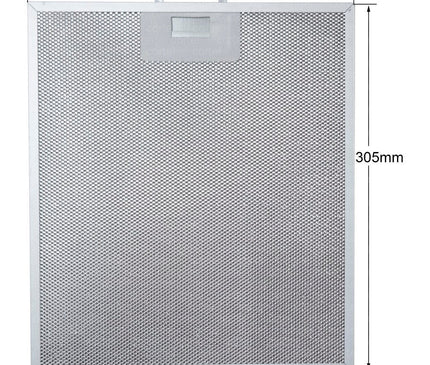 Products 480122102168 Elica KIT0010805 Сетчатый фильтр для кухонной вытяжки Металлический жироулавливающий фильтр для вытяжки Вытяжной сетчатый экстрактор 267 x 305 мм
