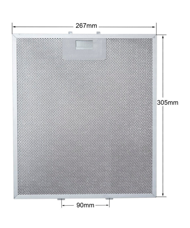 Products 480122102168 Elica KIT0010805 Сетчатый фильтр для кухонной вытяжки Металлический жироулавливающий фильтр для вытяжки Вытяжной сетчатый экстрактор 267 x 305 мм
