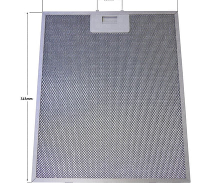 80877665 Range Hood Filter 343 x 284mm Cooker Hood Grease Filter Kitchen Extractor Ventilation Aluminium Aspirator 34.3 x 28.4 c