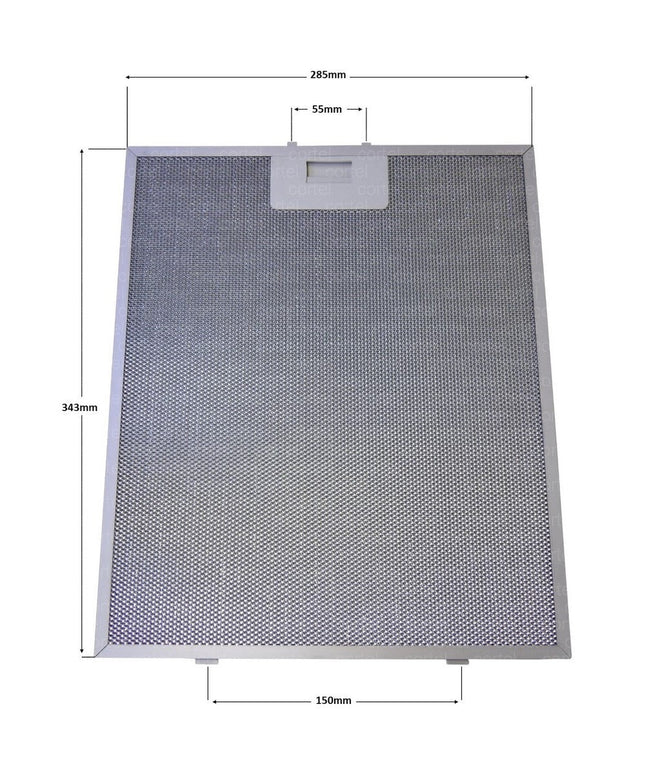 80877665 Range Hood Filter 343 x 284mm Cooker Hood Grease Filter Kitchen Extractor Ventilation Aluminium Aspirator 34.3 x 28.4 c