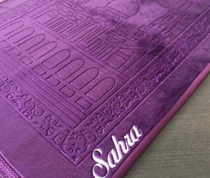 Customized Hand Woven Prayer Rug: Premium Thick Islamic Prayer Mat - Perfect for Ramadan, Eid, Weddings, and Special Muslim Occasions