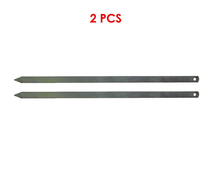 50cm Adana Kebab Skewers - Premium Galvanized Iron for Delicious Doner Meat Grilling and Shish Cooking Wide Flat BBQ