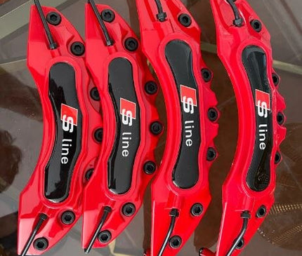 For S Line Brake Caliper Cover 4 Pcs Set Suit Blue Red Yellov Green Blue Color Auto Spare Parts Brake System Brake System Brake Caliper