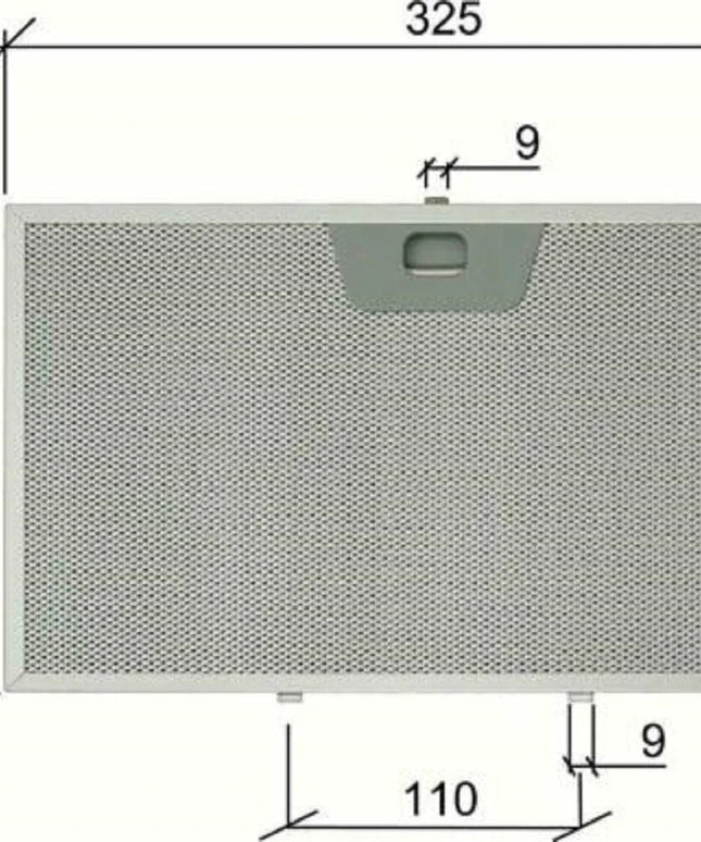 9140120131 Franke , Faber Cooker Hood Metal Grease Filter - 133.0018.470 Range Hood Filter 325x189 mm