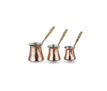 Copper Coffee Pot Set - Set of 3