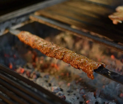 50 см Шампуры для Адана-кебаба - Премиум Цинкованное Железо для Жарки Донера и Шиш-Кебаба на Широком Барбекю