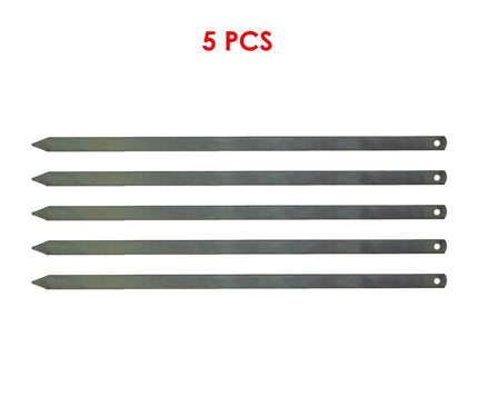 50cm Adana Kebab Skewers - Premium Galvanized Iron for Delicious Doner Meat Grilling and Shish Cooking Wide Flat BBQ