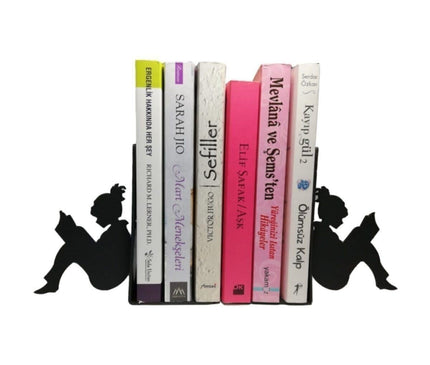 Figured Decorative Metal Book Holder, Book Support, Book Organizer, Gift Black cat, Bike, Elephant Ballerina, Giraffe, Reading