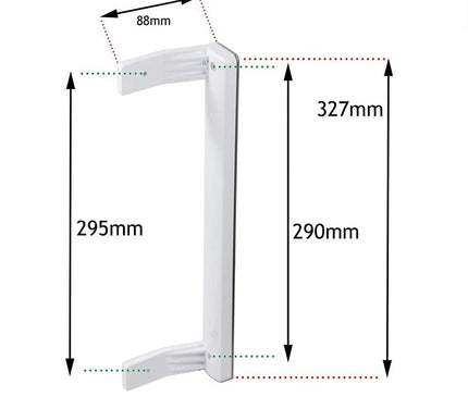 Ручка двери холодильника BEKO 5907610100 — совместима с моделью B9477NMN и другими