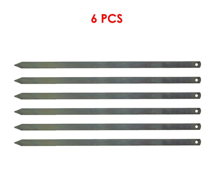 50cm Adana Kebab Skewers - Premium Galvanized Iron for Delicious Doner Meat Grilling and Shish Cooking Wide Flat BBQ