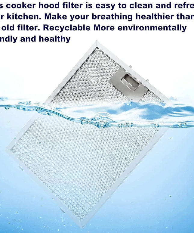Фильтр для вытяжки 00435204 металлический жироулавливающий 350x165 мм для Bosch, Siemens, Neff, AEG, Beko
