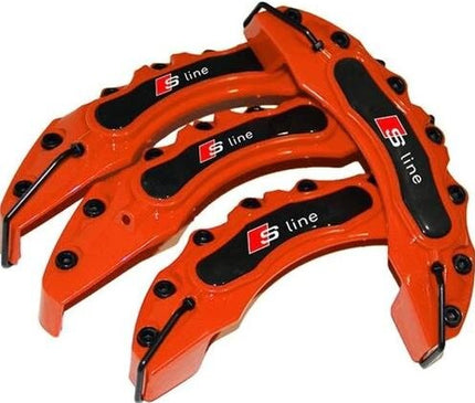 For S Line Brake Caliper Cover 4 Pcs Set Suit Blue Red Yellov Green Blue Color Auto Spare Parts Brake System Brake System Brake Caliper