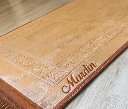 Customized Hand Woven Prayer Rug: Premium Thick Islamic Prayer Mat - Perfect for Ramadan, Eid, Weddings, and Special Muslim Occasions