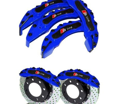 For S Line Brake Caliper Cover 4 Pcs Set Suit Blue Red Yellov Green Blue Color Auto Spare Parts Brake System Brake System Brake Caliper