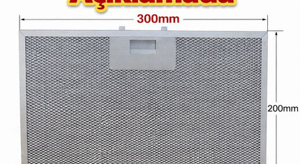 Arçelik Beko 9197060212 Davlumbaz Metal Yağ Filtresi 300x200 mm | Aspiratör Tel (Mesh) Filtre – Yıkanabilir 30x20
