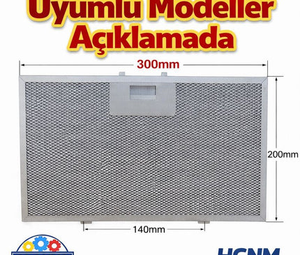 Arçelik Beko 9197060212 Davlumbaz Metal Yağ Filtresi 300x200 mm | Aspiratör Tel (Mesh) Filtre – Yıkanabilir 30x20