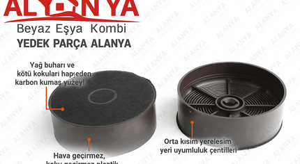 Arçelik Beko Altus Leisure Uyumlu Davlumbaz Karbon Filtre Seti - 9197065088, 9197063656, 11033982, 8851491100, PDLY181TI