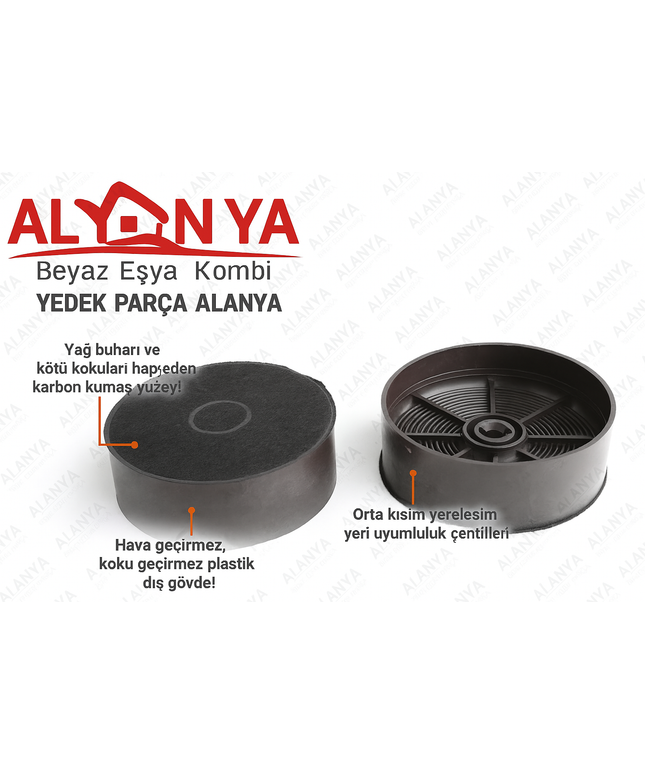 Arçelik Beko Altus Leisure Uyumlu Davlumbaz Karbon Filtre Seti - 9197065088, 9197063656, 11033982, 8851491100, PDLY181TI