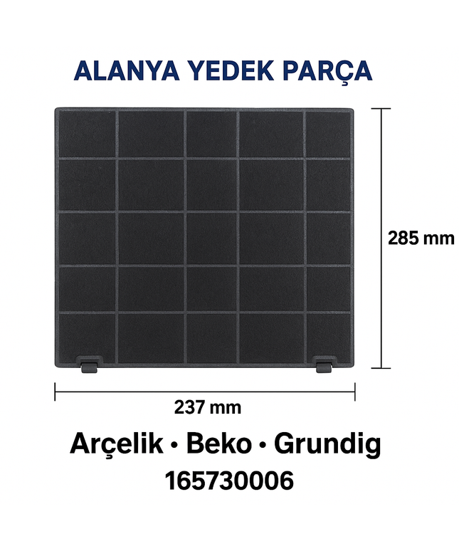 Arçelik P23YI Davlumbaz Karbon Filtresi - 165730006 | Uyumlu Beko Grundig Modeller