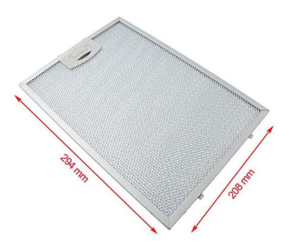 Beko Uyumlu Davlumbaz Metal Yağ Filtresi 294x208 mm – ADV5180I / ADV5500 / ADV5600 (Uyumlu)