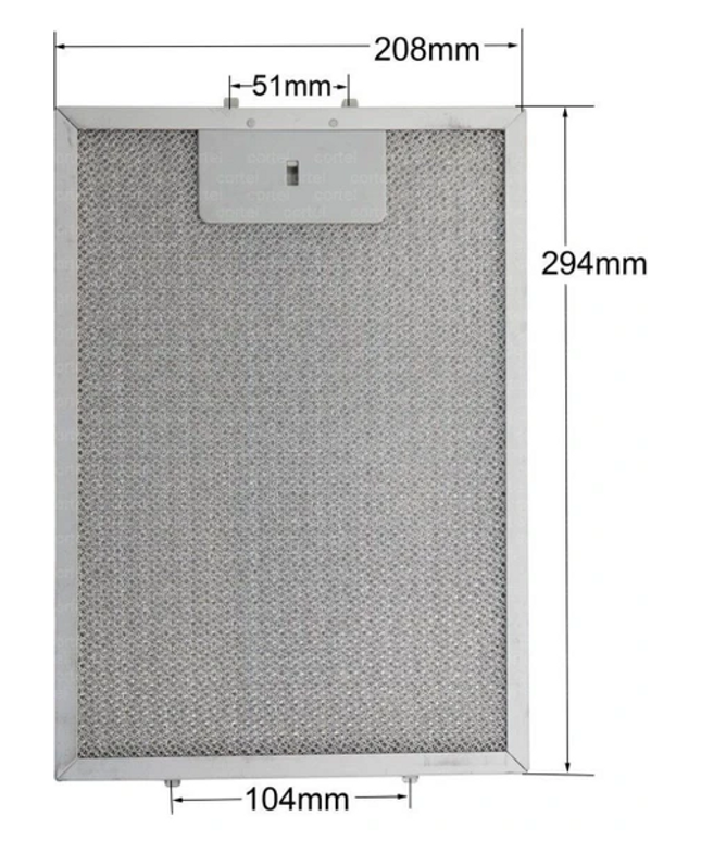 Beko Uyumlu Davlumbaz Metal Yağ Filtresi 294x208 mm – ADV5180I / ADV5500 / ADV5600 