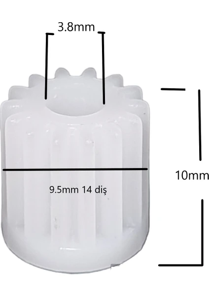 Blender Çırpıcı Dişli Kutusu Mil Dişlisi Arzum, Beko, King, Fakir, Homend, Essenso, Goldmaster, Tefal